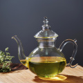 Théière en verre Infuseur en acier inoxydable pour thé glacé